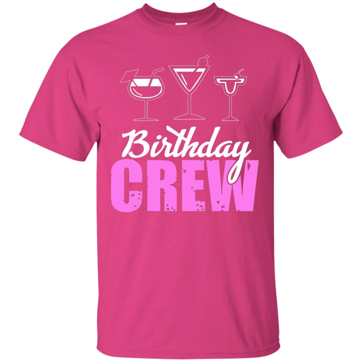 Birthday Crew Funny Girls Birthday Squad T-shirt Heliconia