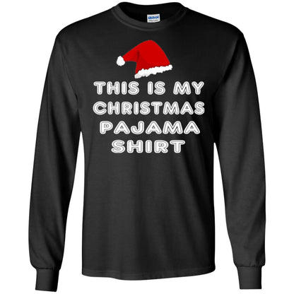 Christmas T-shirt This Is My Christmas Pajama Shirt Black