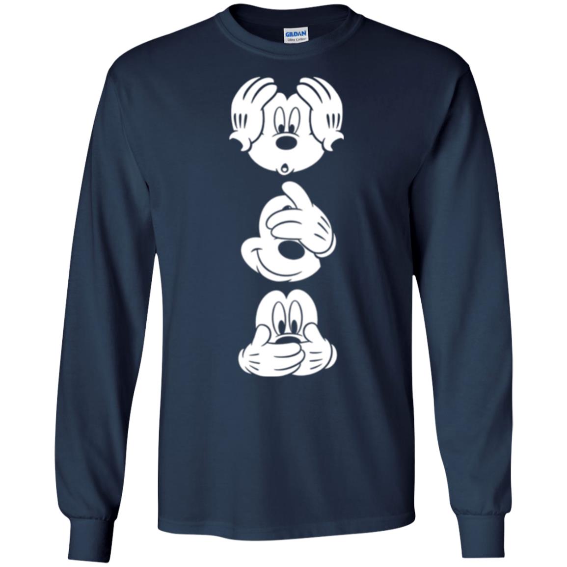 Cartoon T-shirt Disney Mickey Mouses Graphic Navy