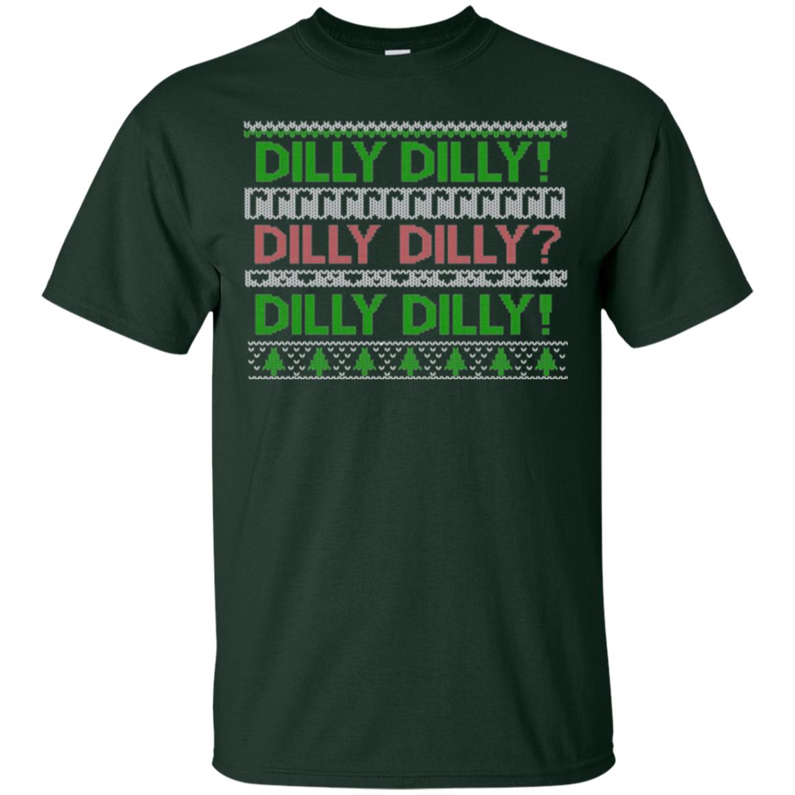 Christmas T-shirt Dilly Dilly Forest Green