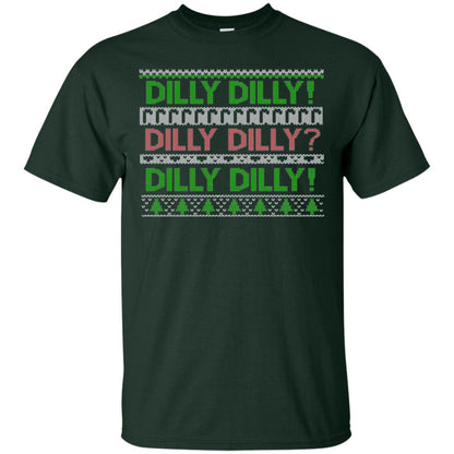Christmas T-shirt Dilly Dilly Forest Green