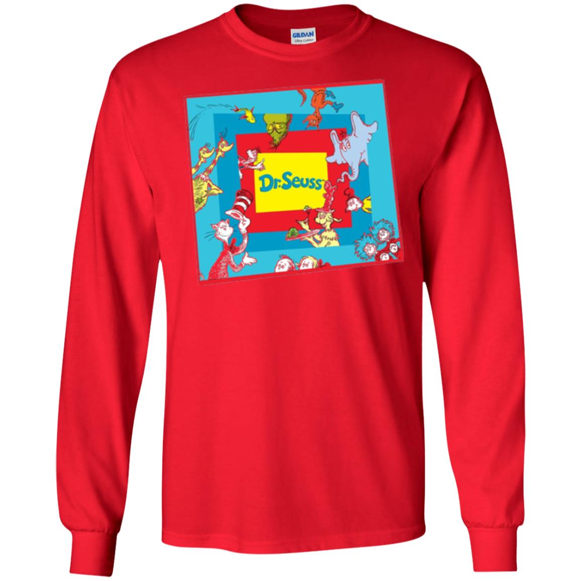 Dr. Seuss Character National Wear Red Day T-shirt Red
