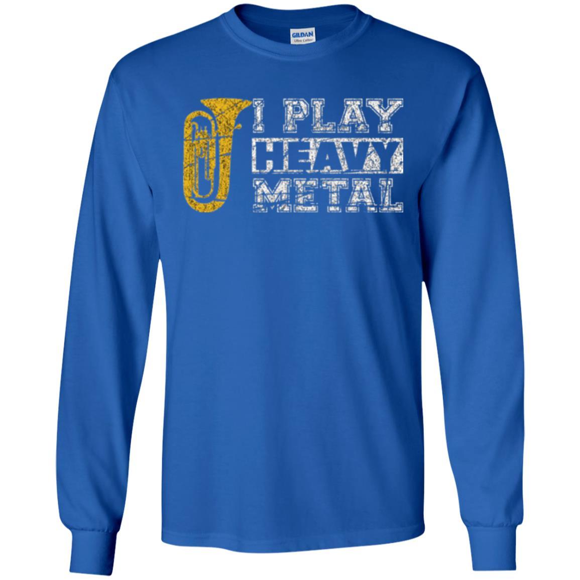 Tuba T-shirt I Play Heavy Metal Royal