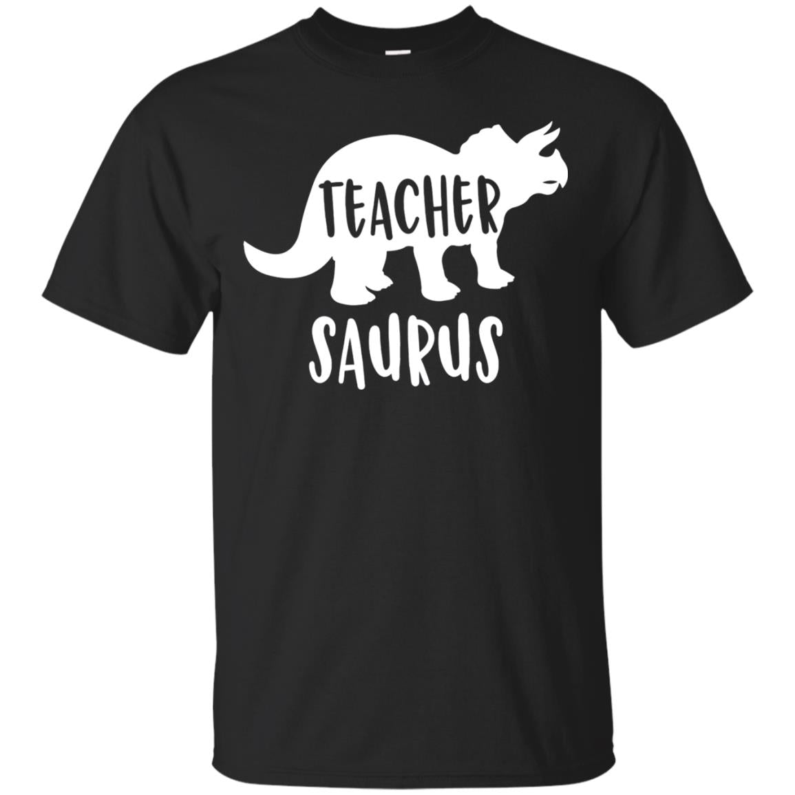Teachersaurus Shirt Funny Appreciation Gift Teacher Dinosaur Black
