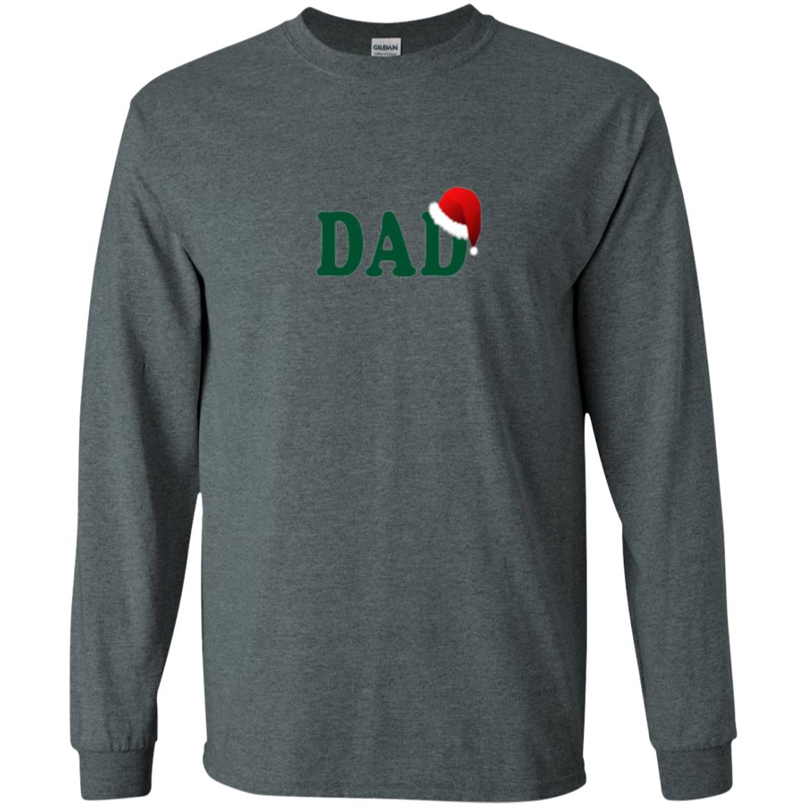 Christmas T-shirt Dad Santa Dark Heather