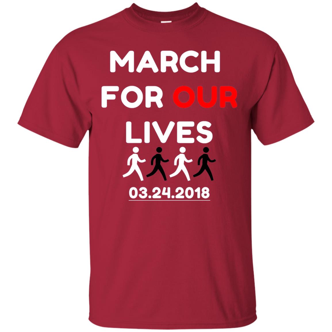 March For Our Lives Gun Control T-shirt Cardinal