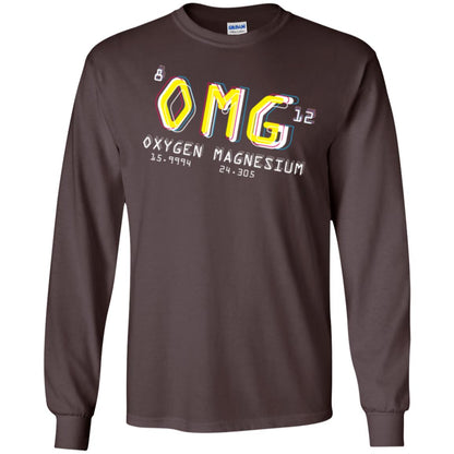 Funny Science Class T-shirt Omg Oxygen Magnesium Dark Chocolate