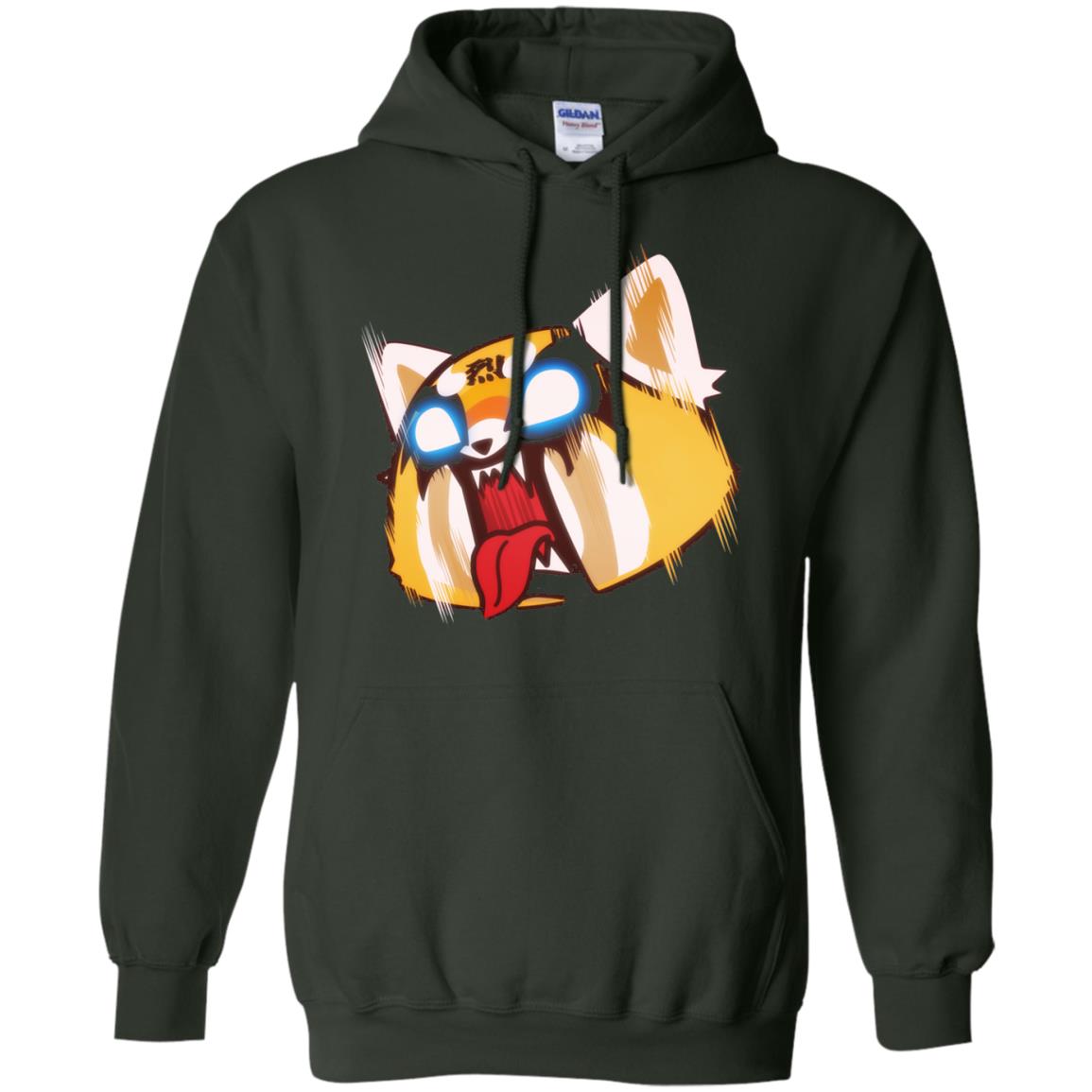 Aggretsuko Screaming Rage Tee Shirt Forest Green