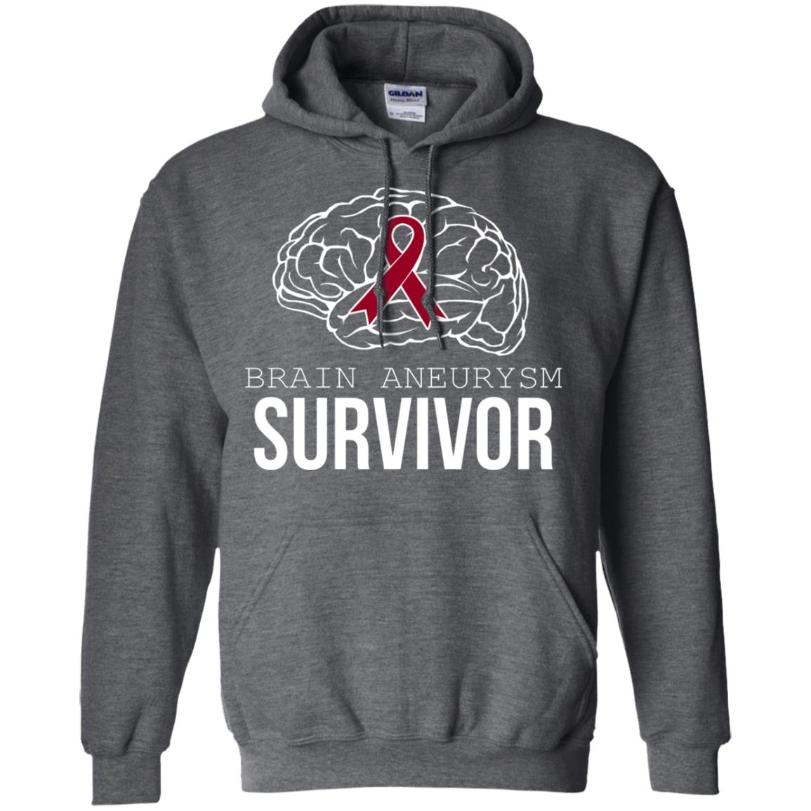 Brain Aneurysm Survivor T-shirt Dark Heather