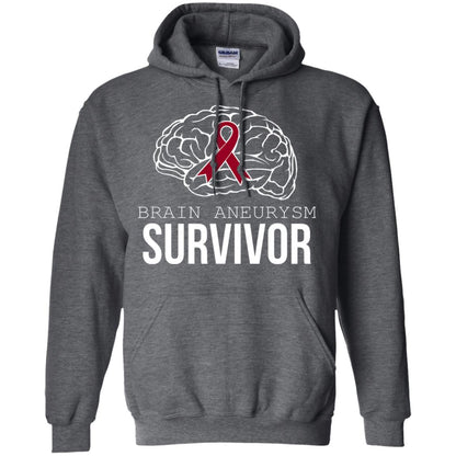 Brain Aneurysm Survivor T-shirt Dark Heather
