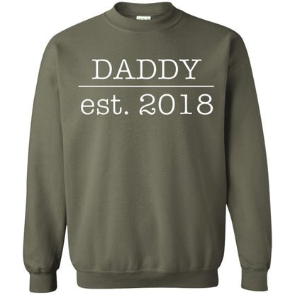 Daddy Est. 2018 Future Father First Time Military Green