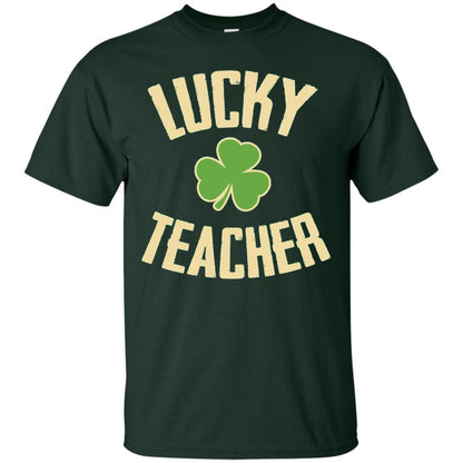 Lucky Teacher Shirt St. Patrick_s Day T-shirt Forest