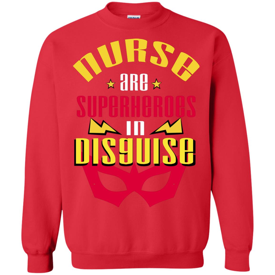 Nurse Are Superheroes In Disguise Movie Fan T-shirt Red