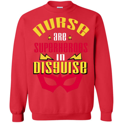 Nurse Are Superheroes In Disguise Movie Fan T-shirt Red