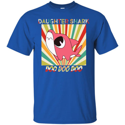 Daughter Shark Doo Doo Doo Family Shark Gift Shirt Royal