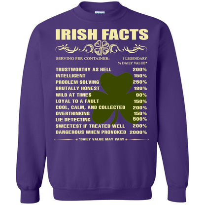 Irish Facts Intelligent Problem Solving Shirt Purple