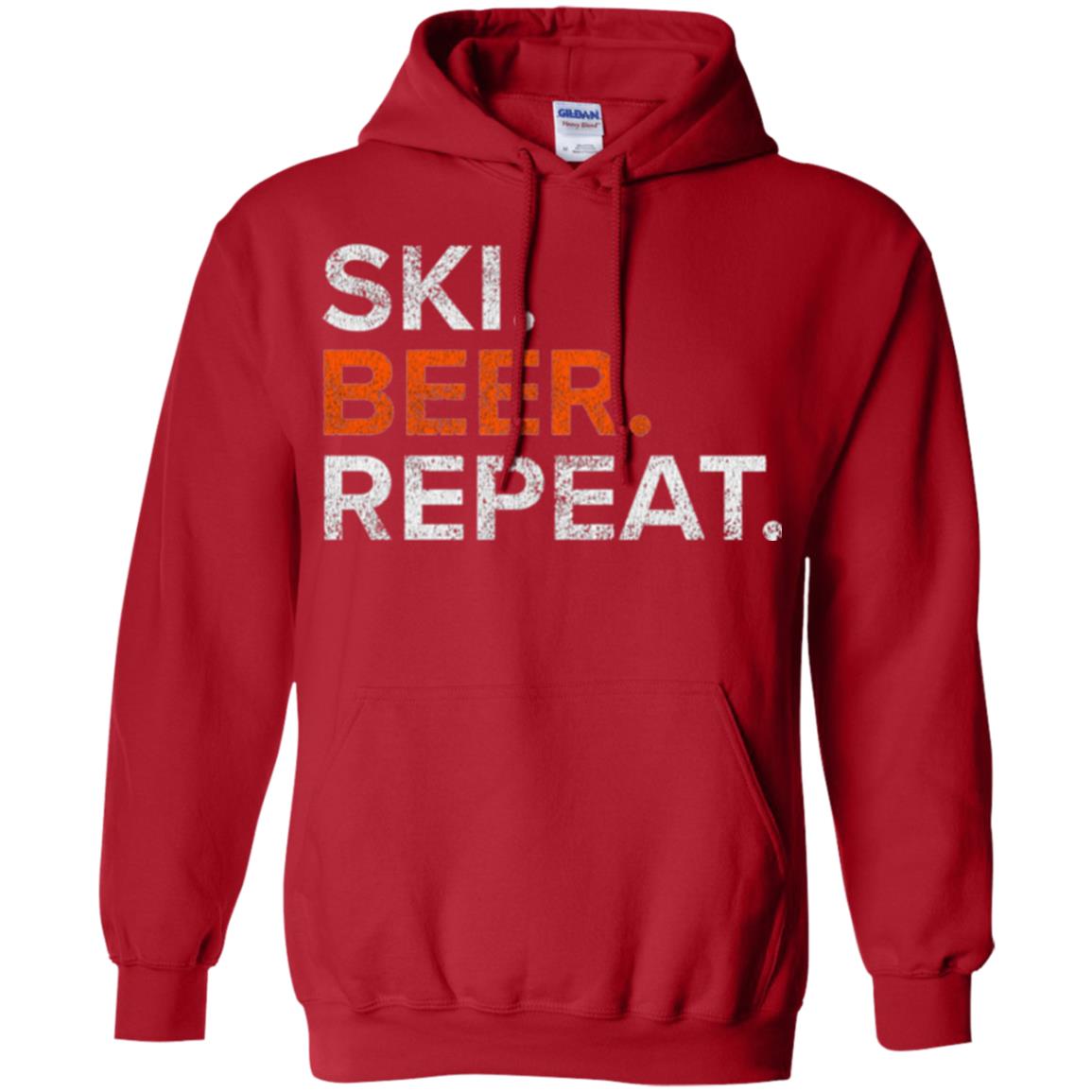 Ski And Beer Lovers T-shirt Red
