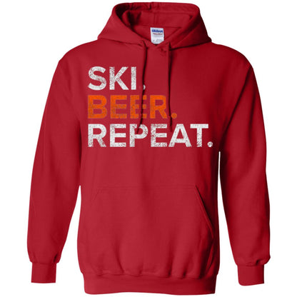 Ski And Beer Lovers T-shirt Red