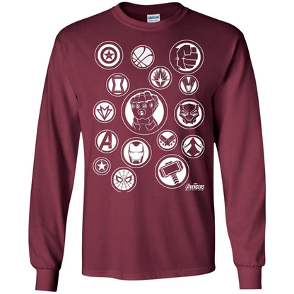 Infinity War Tonal Hero Icon Movie T-shirt Maroon