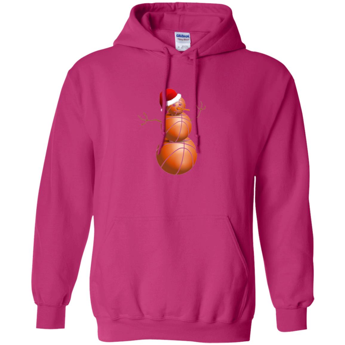 Christmas T-shirt Basketball Snowman Heliconia