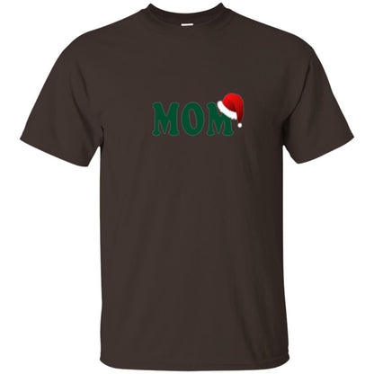 Christmas T-shirt Mom Santa Dark Chocolate