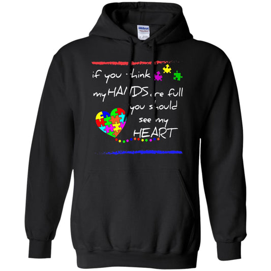 You Should See My Heart Autism Awareness T-shirt Black