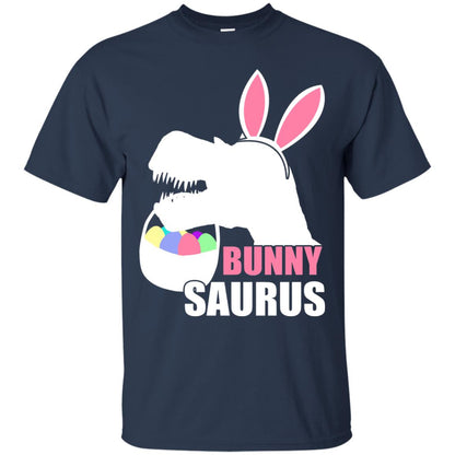 Bunnysaurus Easter Dinosaur Lover Shirt Navy