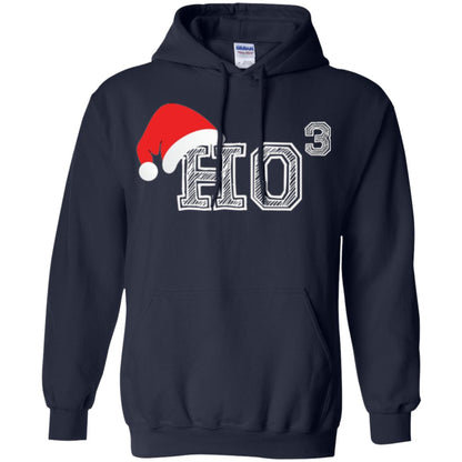 Christmas T Shirt Ho Ho Ho X 3 Third Power Navy