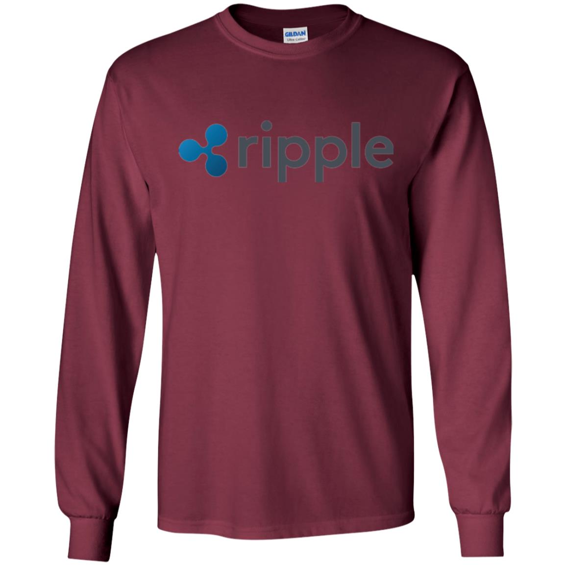 Xrp Ripple Logo T-shirt Maroon