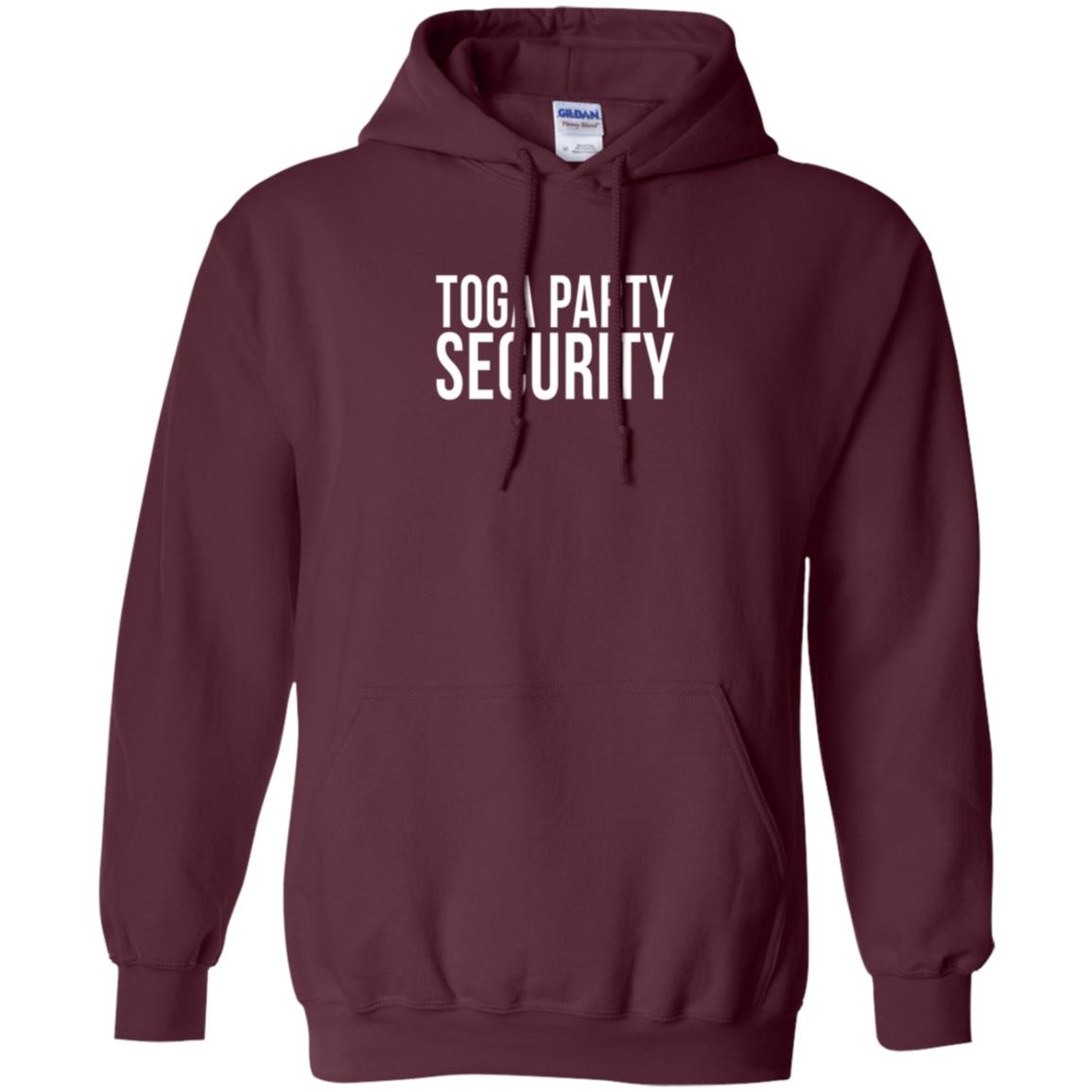 Toga Party Security T-shirt Maroon