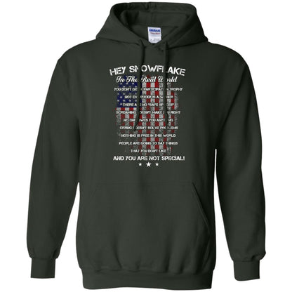 Hey Snowflake In The Real World You Don't Get A Participation Trophy Military T-shirt Forest Green