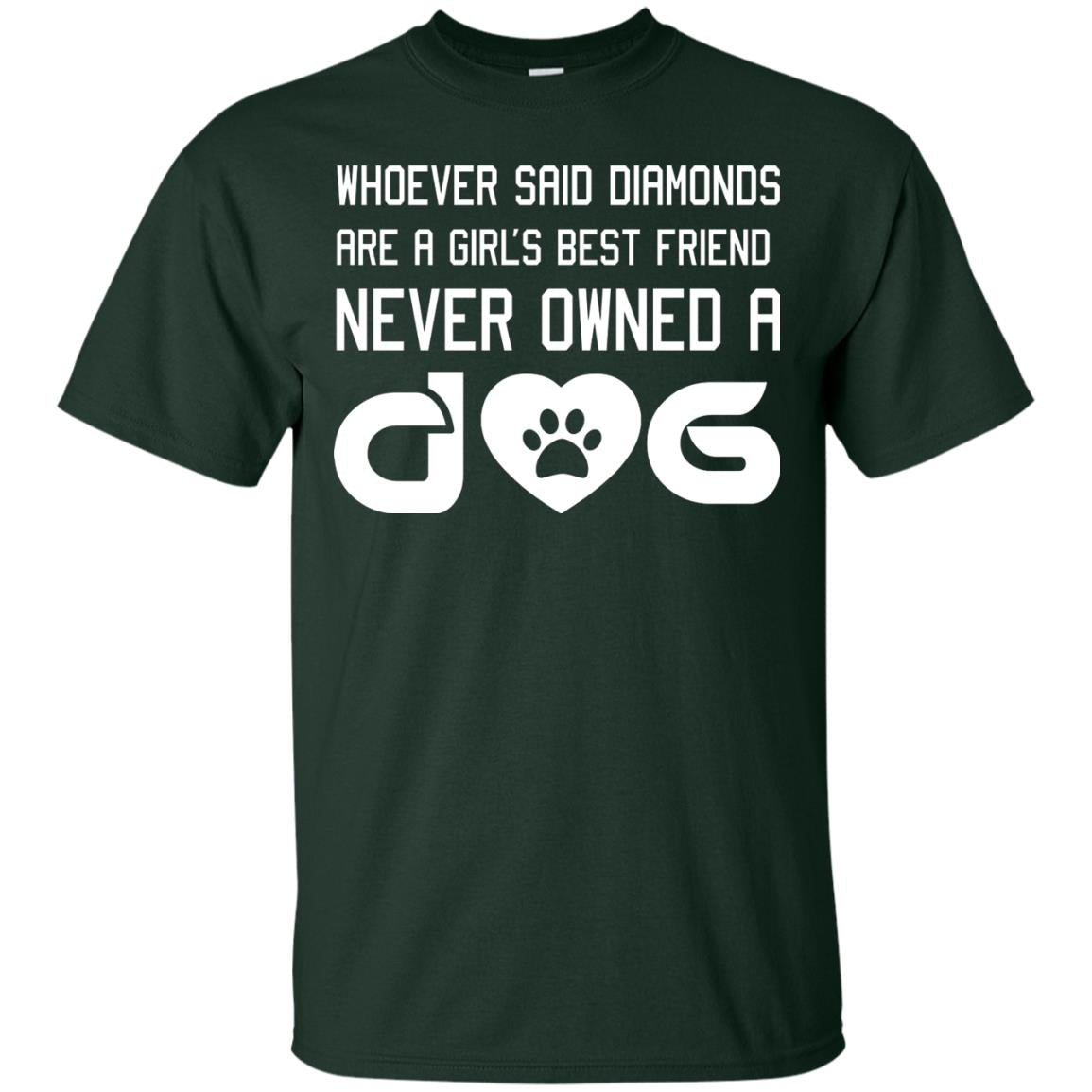A Girl’s Best Friend Never Owned A Dog Best Dogs Shirt For Girls Forest