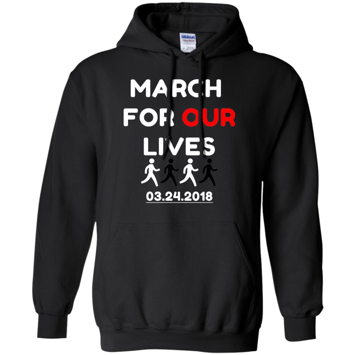 March For Our Lives Gun Control T-shirt Black
