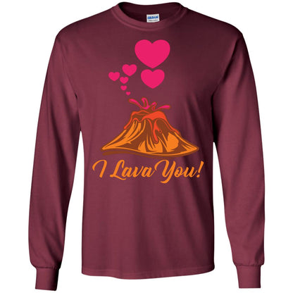Valentines Day T-shirt I Lava You Maroon
