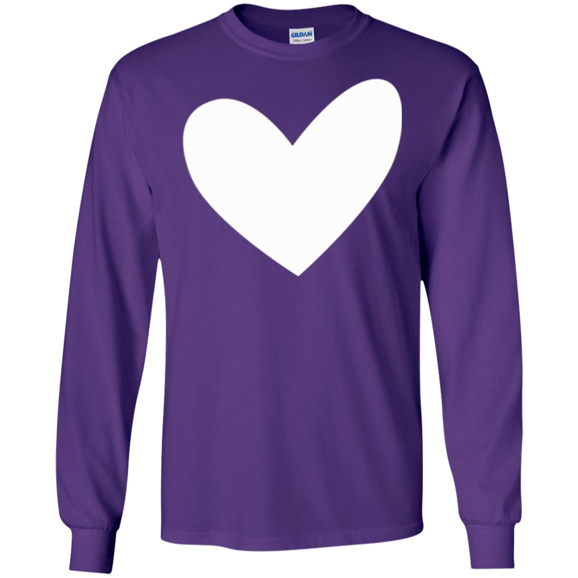 All About Heart T-shirt Cute Heart For Valentine Purple