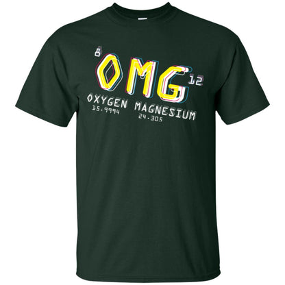 Funny Science Class T-shirt Omg Oxygen Magnesium Forest