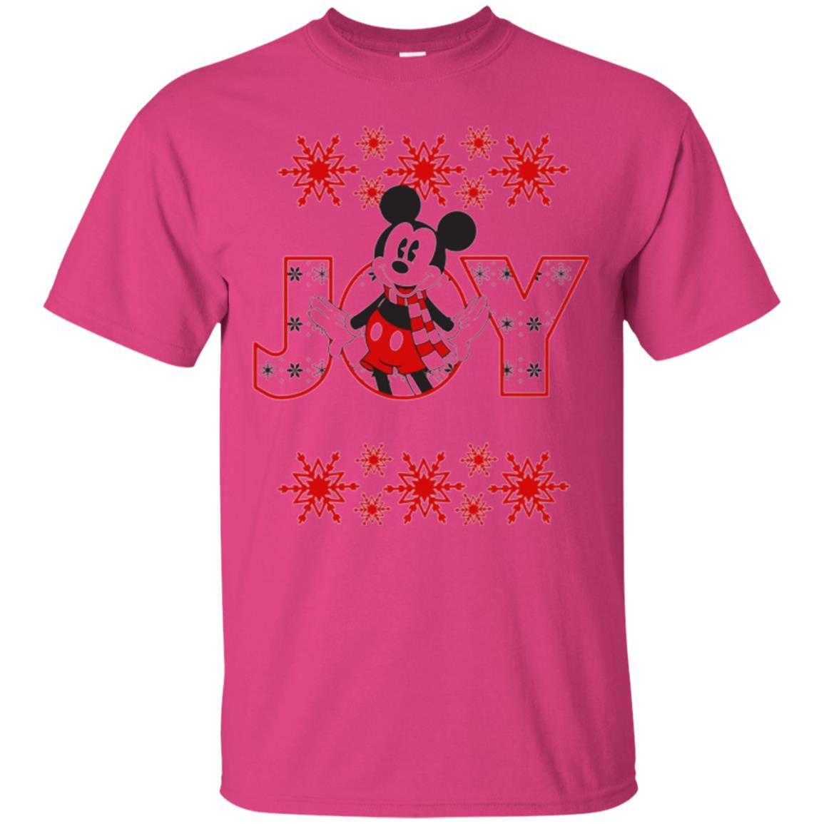 Christmas T-shirt Disney Mickey Mouse Joy Heliconia