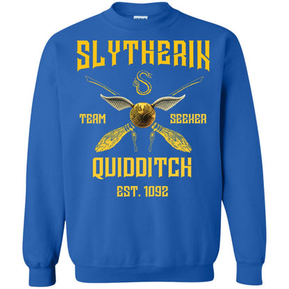 Slytherin Quiddith Team Seeker Est 1092 Harry Potter Shirt Royal