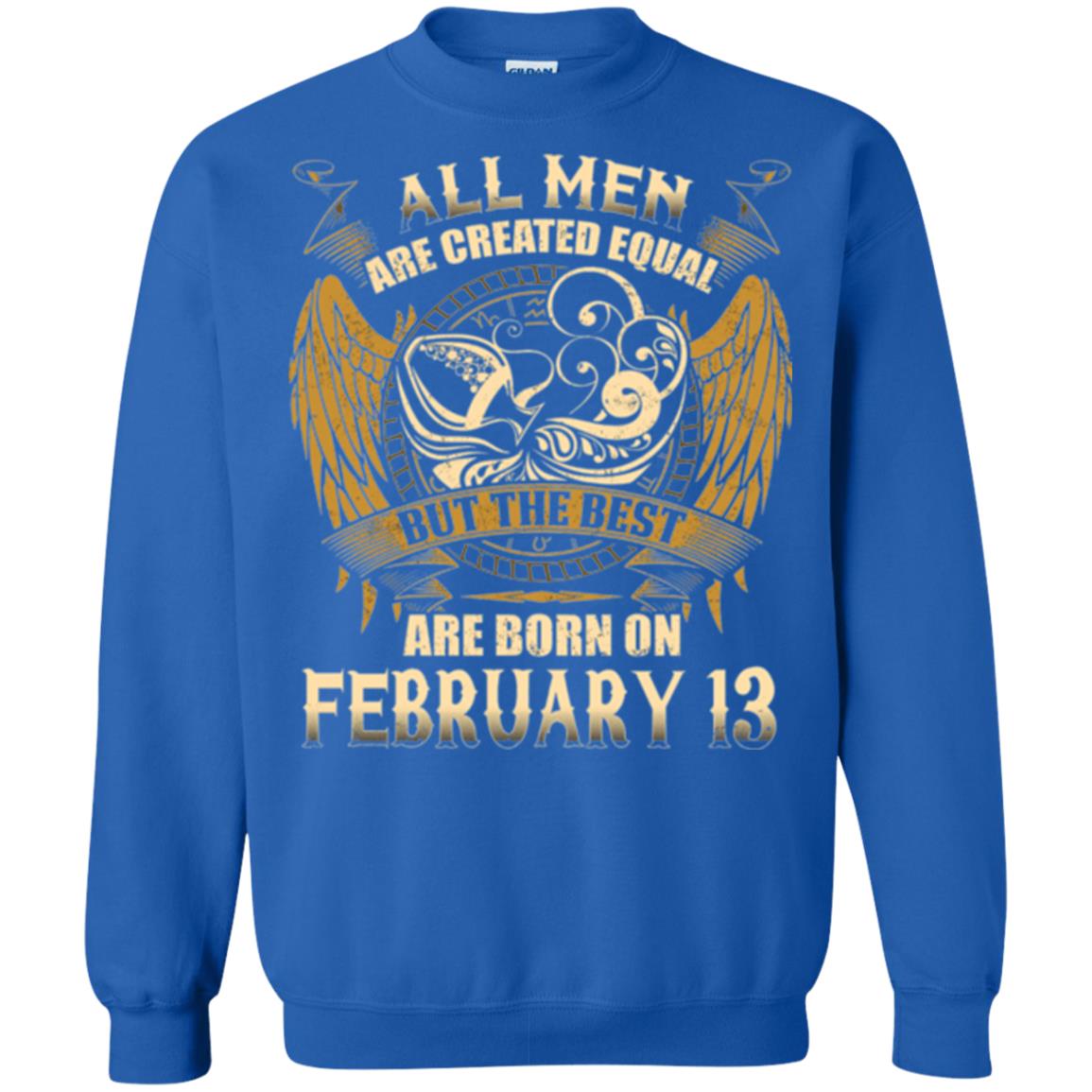 Aquarius T-shirt The Best Are Born On February 13 Royal