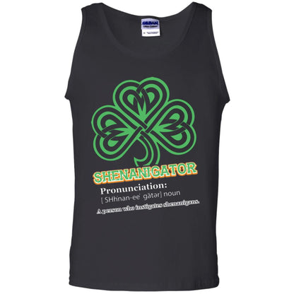 Saint Patrick's Day T-shirt Shenanigator A Person Who Instigates Shenanigans Black