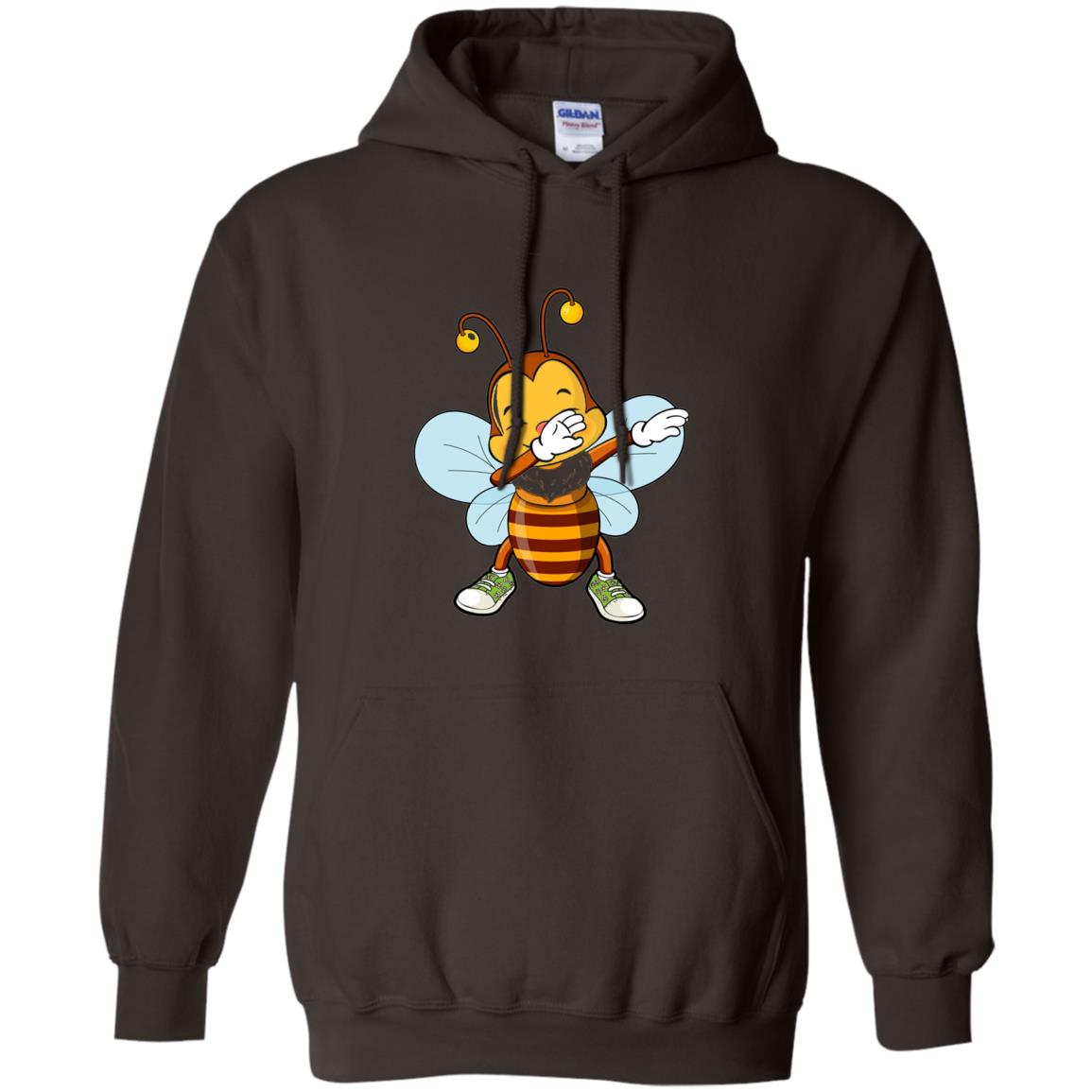 Dabbing Bee Dab Dancing Beekeeping Bee Lover T-shirt Dark Chocolate