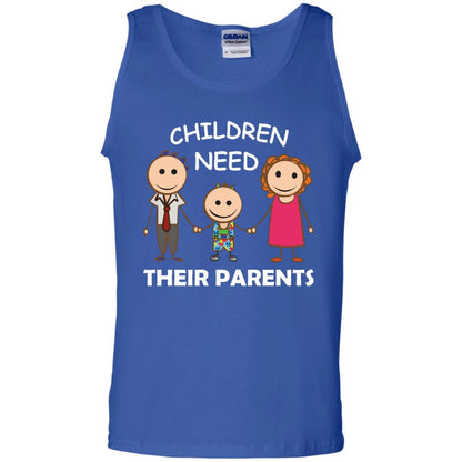 Children Need Their Parents End Separation Family Shirt Royal