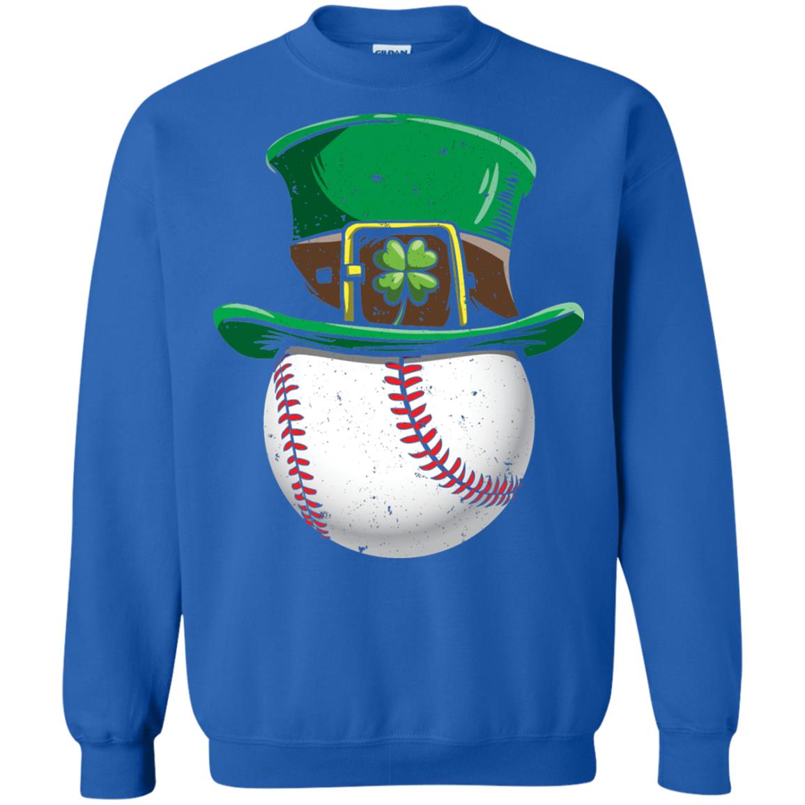 Leprechaun St. Patrick_s Day Baseball Ball T-shirt Royal