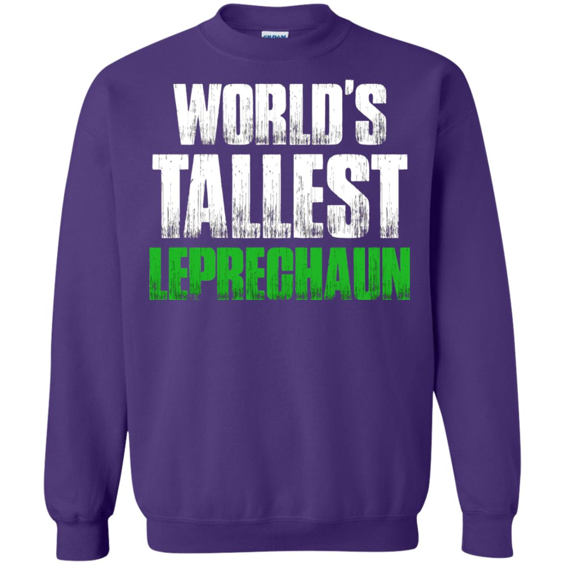 St. Patrick_s Day T-shirt World_s Tallest Leprechaun Purple
