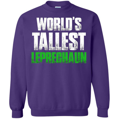 St. Patrick_s Day T-shirt World_s Tallest Leprechaun Purple