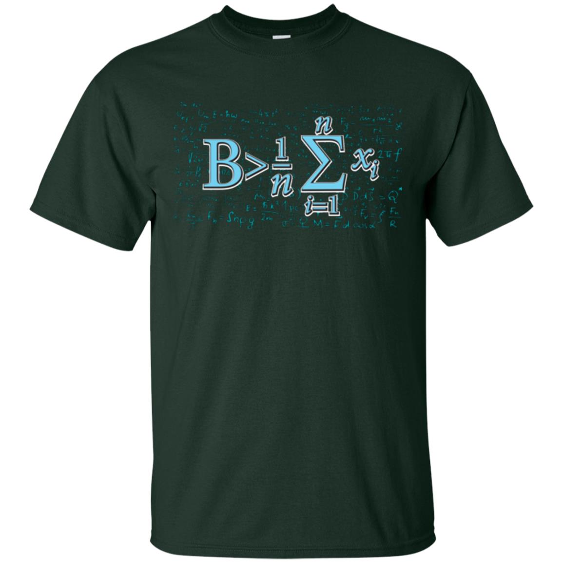 Math Lover T-shirt Be Greater Than Average Forest