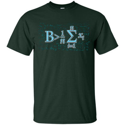 Math Lover T-shirt Be Greater Than Average Forest