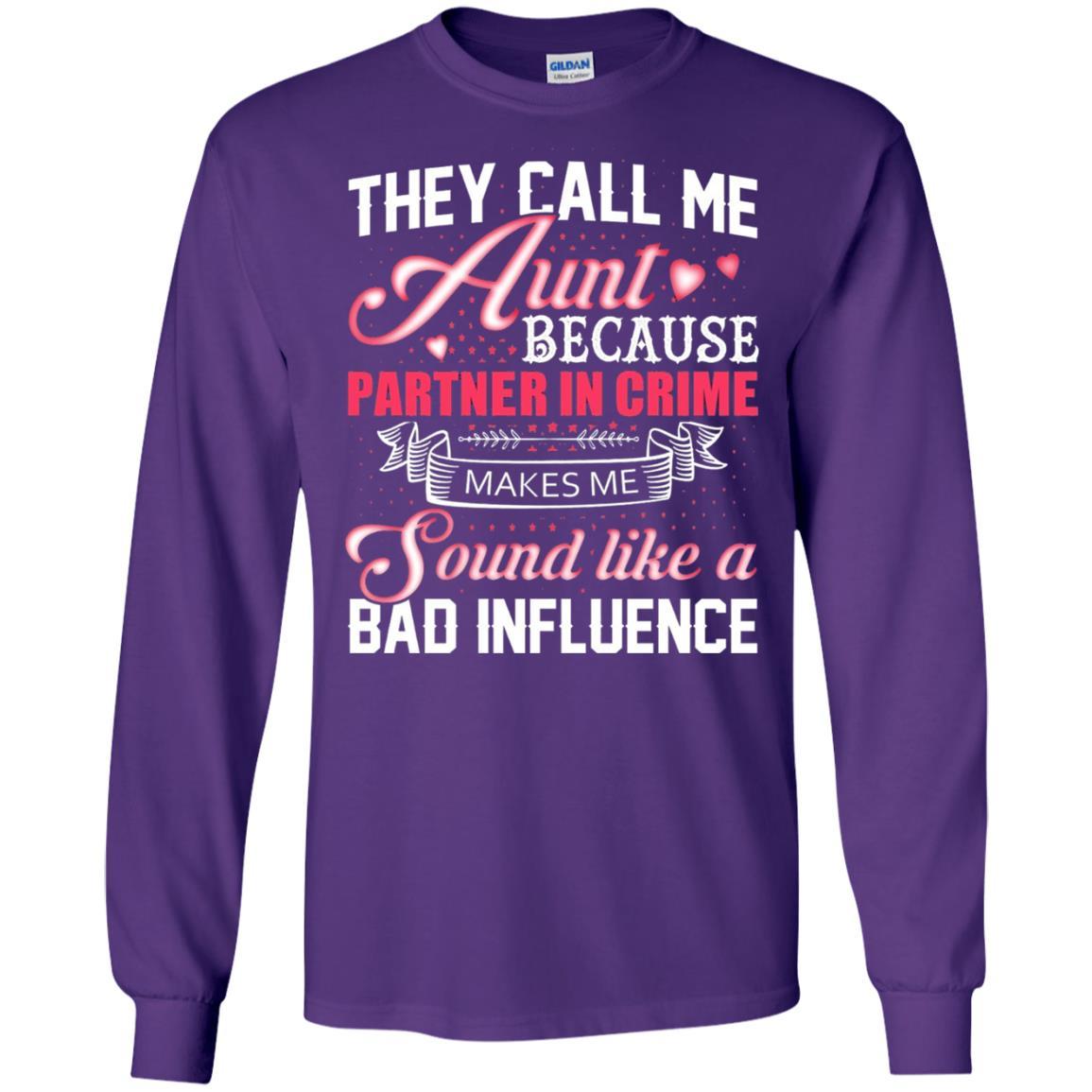 Aunt T-shirt They Call Me Aunt Purple