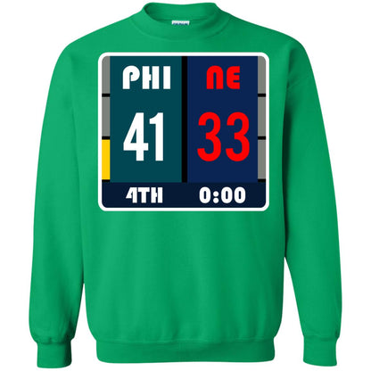 Football Philadelphia T-shirt Eagles Vs New England Irish Green
