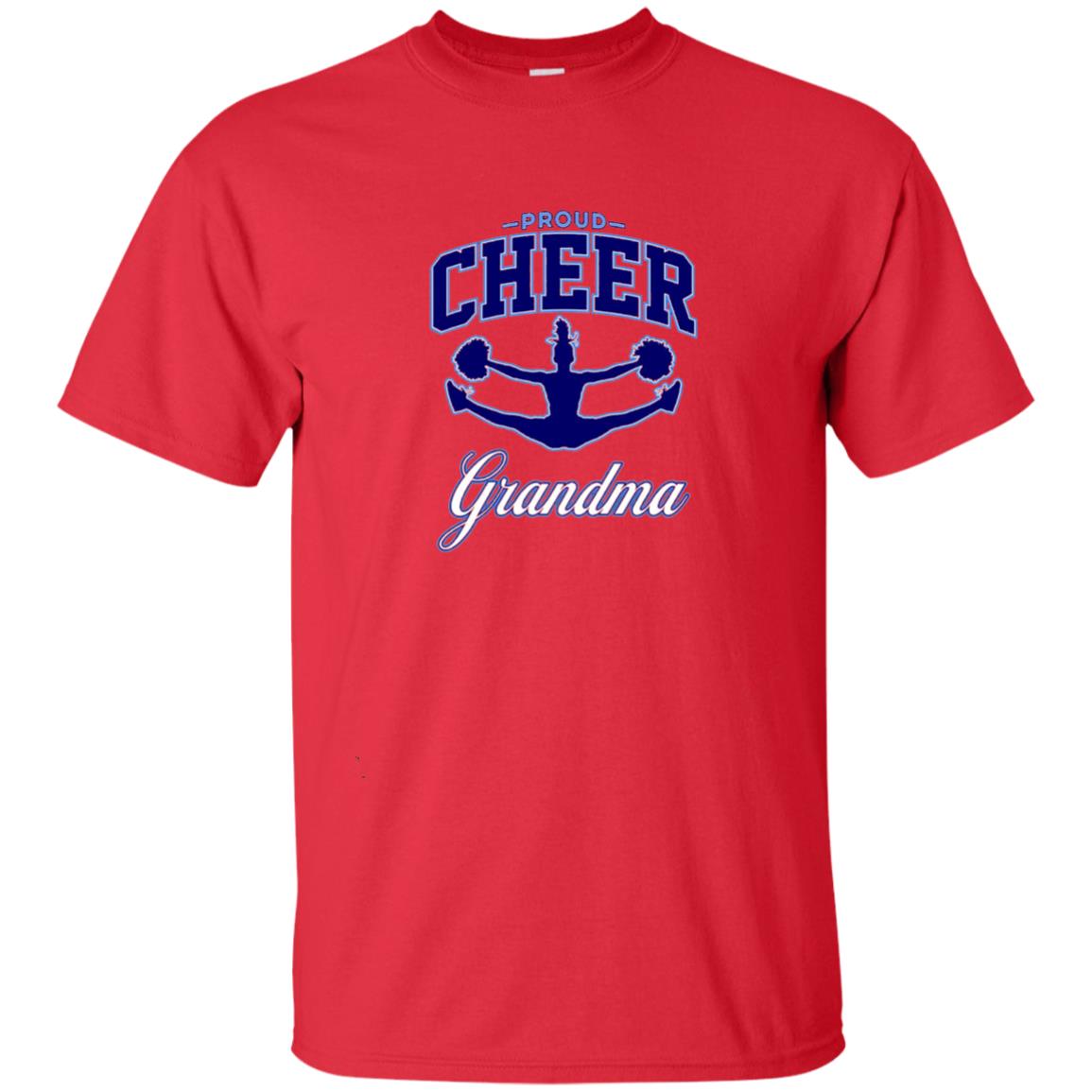 Proud Cheer Grandma Mama Shirt Red